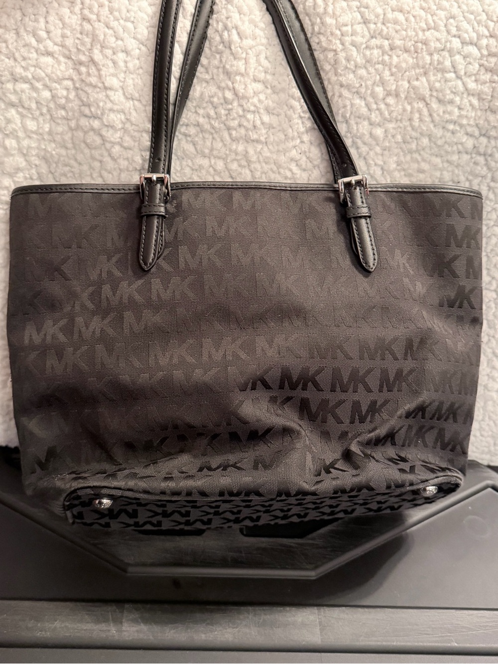 Michael Kors All-Over MK Black Tote